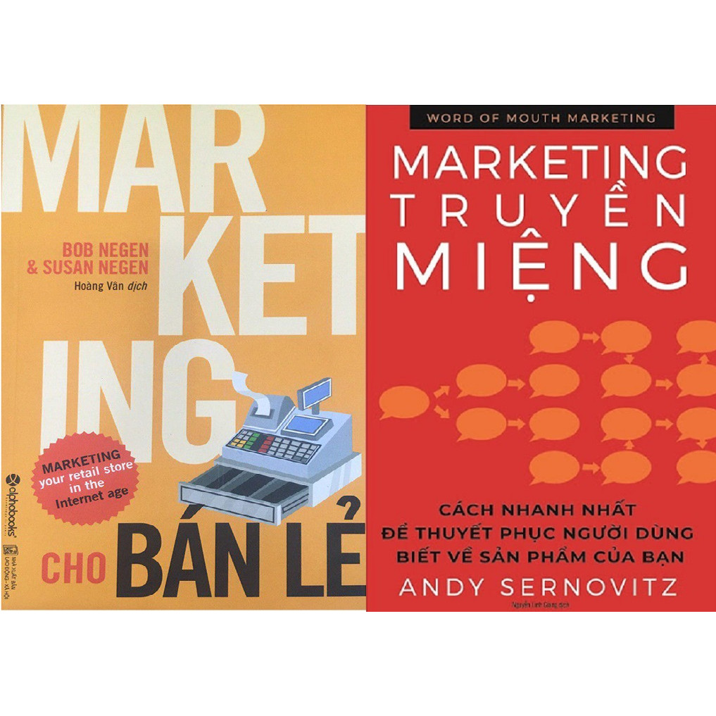 Combo 2 cuốn - Marketing truyền miệng + Marketing cho bán lẻ
