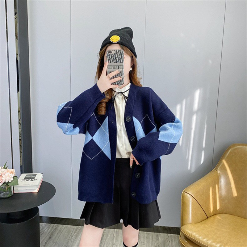 Hình ảnh Áo cardigan len nữ phong cách Hàn Quốc len dày dặn mềm mại freesize dưới 62kg