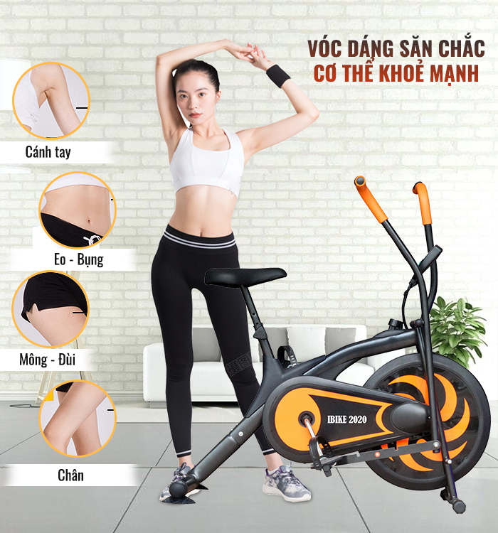 Xe Đạp Tập Thể Dục Ibike : Tập trị liệu tập cho người lớn tuổi. Tập toàn thân tay chân kết hợp.