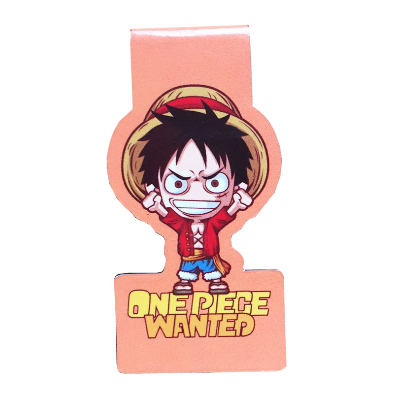 Bộ 6 Đánh Dấu Sách Bookmark Nam Châm Đảo Hải Tặc One Piece