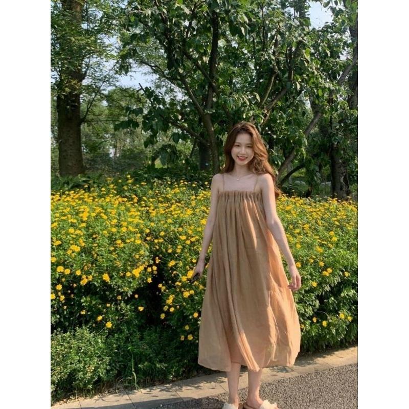 ĐẦM MAXI XẾP LI 2 DÂY