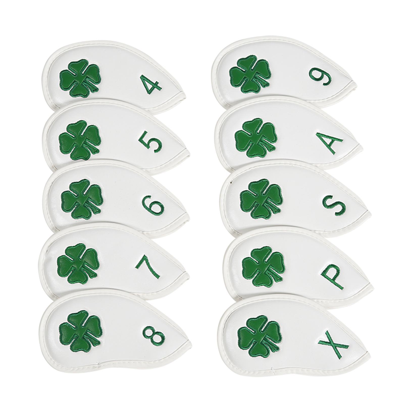 10x Golf Club Covers Number Embroidered Water Resistant Golf Iron Headcovers