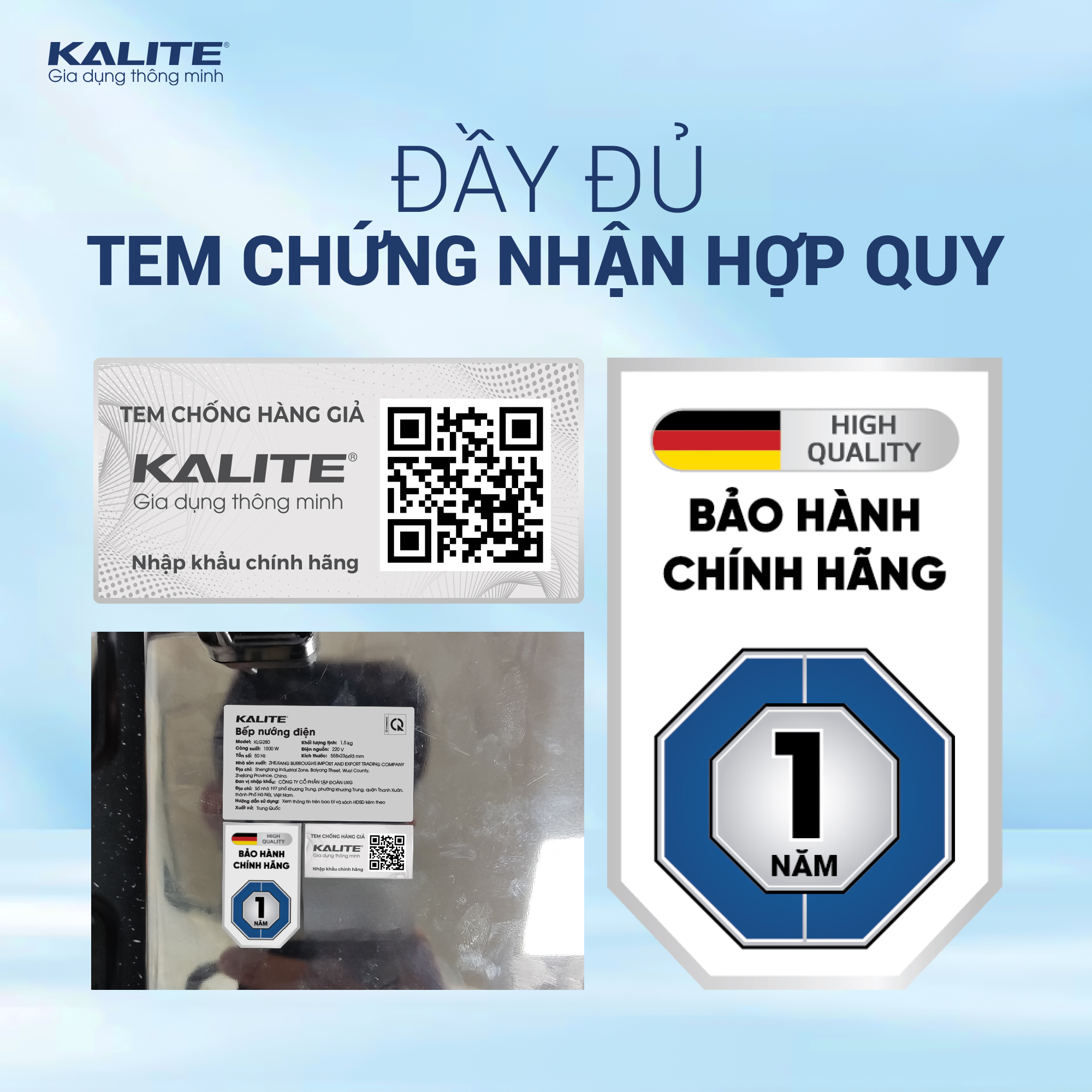 Bếp Nướng Điện KALITE KLG280, Nướng Không Sinh Khói, công nghệ Tự Ngắt Khi Quá Tải Điện, công suất 1500w - HÀNG CHÍNH HÃNG