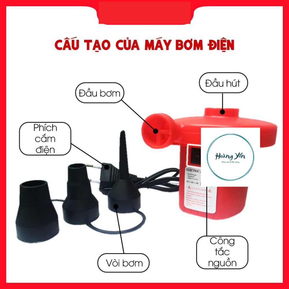 Bơm Điện Đa Năng 3 Đầu Công Suất Lớn, Dễ Dàng Sử Dụng