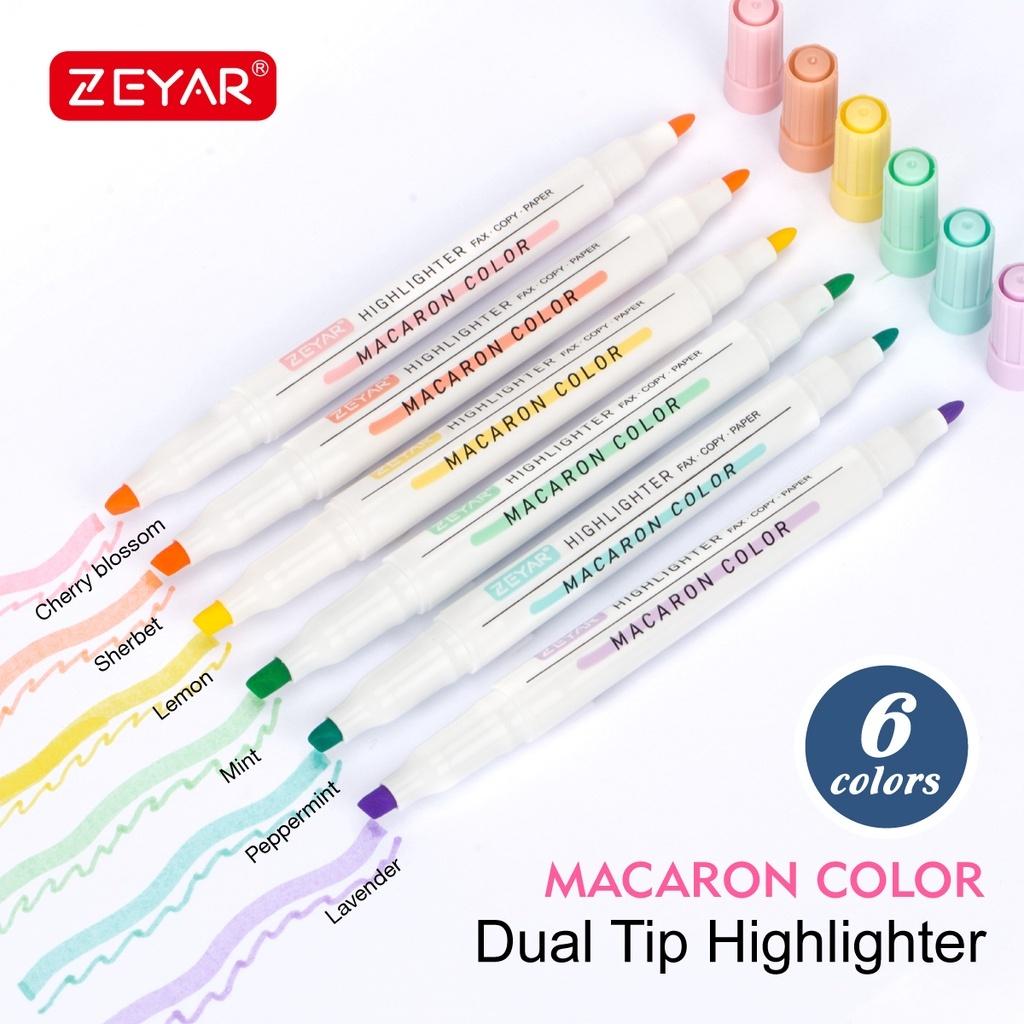 Bút dạ quang 6 màu bút đánh dấu nhớ dòng cute nhiều màu marker dễ thương