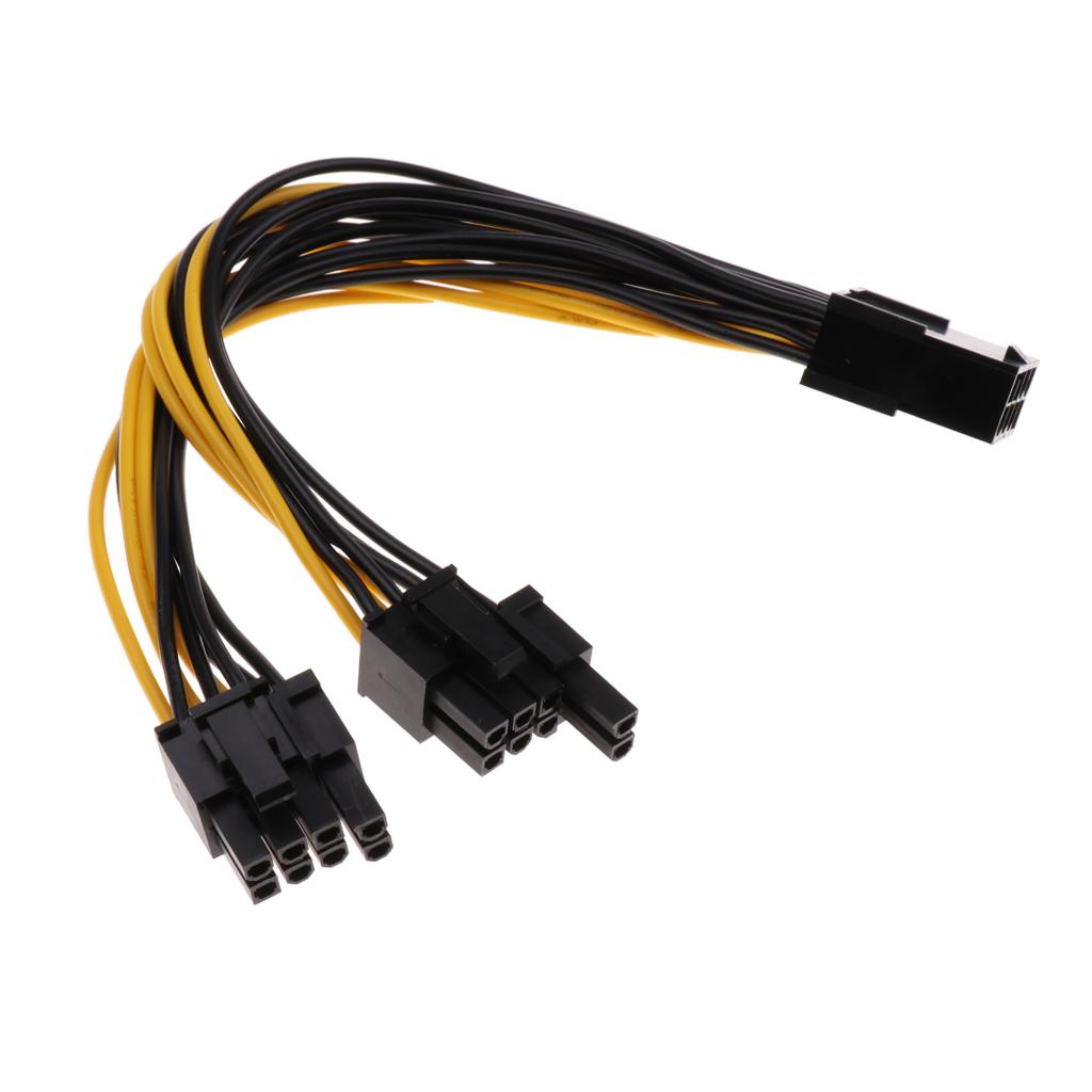 5xPCI E 8 Pin to Dual 8 Pin / PCIe 8 Pin 2x (6 + 2 Pin) Graphics Video Power Cable