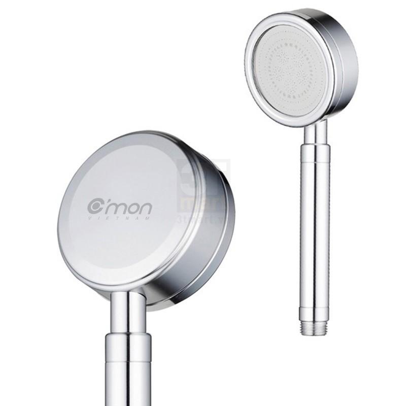 Bộ vòi sen siêu tăng áp 400% C'MON TS-01 + dây sen inox + cài sen (bạc)