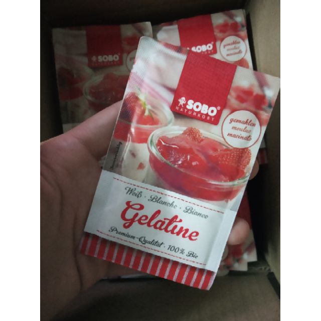 Bột gelatine hữu cơ Sobo 9g