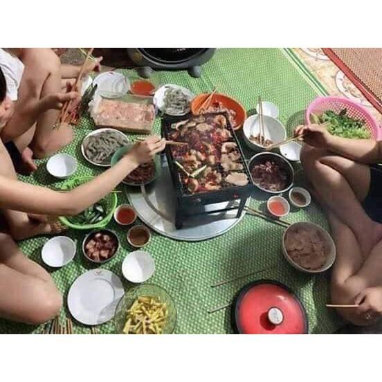 Bếp nướng than hoa vuông cao cấp