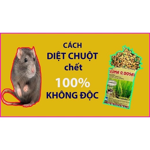 Combo 05 gói Thuốc diệt chuột Broma 0,005 AB, thuốc trừ chuột trộn sẵn thế hệ mới, hiệu quả cao gói 50g