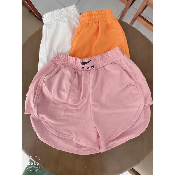 Quần đùi mặc nhà nữ, quần short cotton nữ siêu mát có túi quần