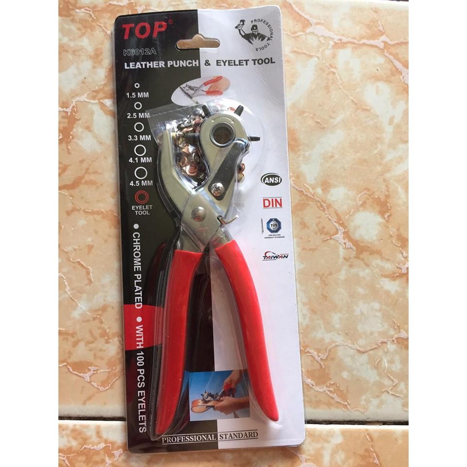 Kìm Bấm Lỗ, Dây Nịt hiệu TOP , kèm bấm khoen ..vv