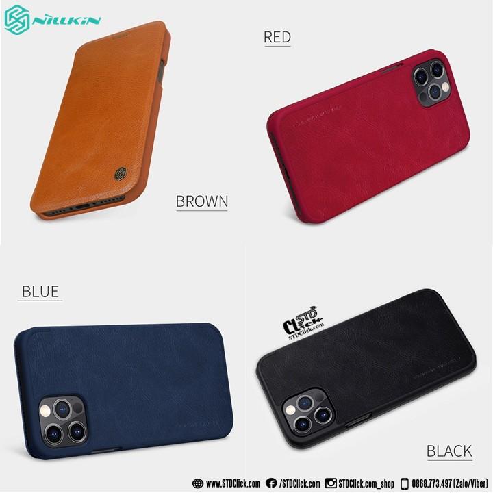 BAO DA DÀNH CHO ĐIỆN THOẠI IPHONE 12 - 12 PRO NILLKIN QIN