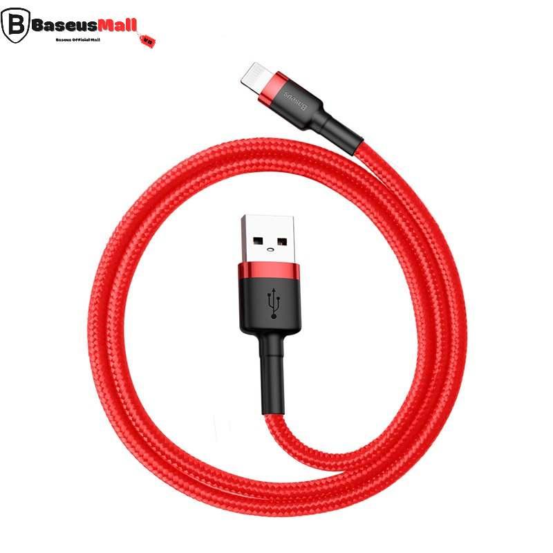 Cáp sạc nhanh,truyền dữ liệu tốc độ cao USB to iP Baseus Cafule cho 5 / 6/ 7/ 8/ X / ( 2.4A,Sạc nhanh,Siêu bền) (Hàng chính hãng)