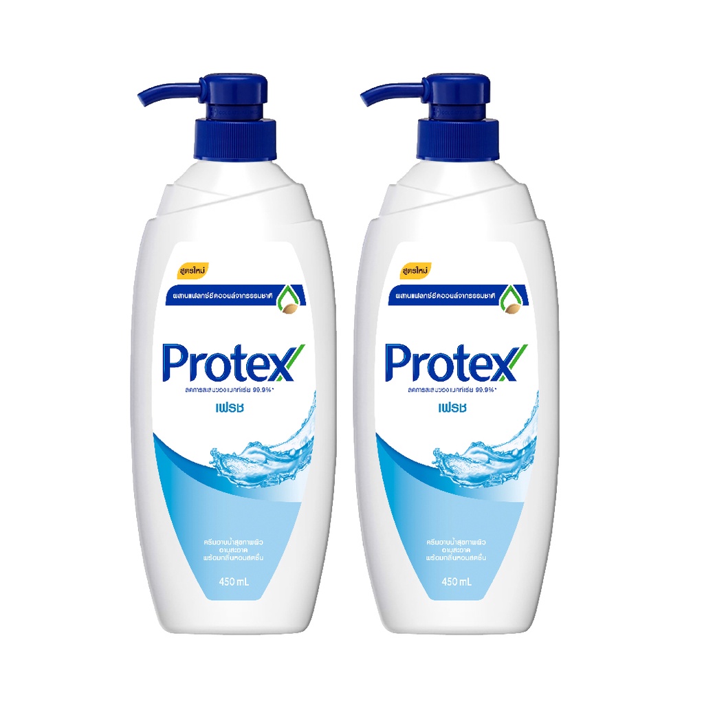 Bộ 2 sữa tắm diệt khuẩn Protex Fresh sạch sảng khoái 450ml/chai