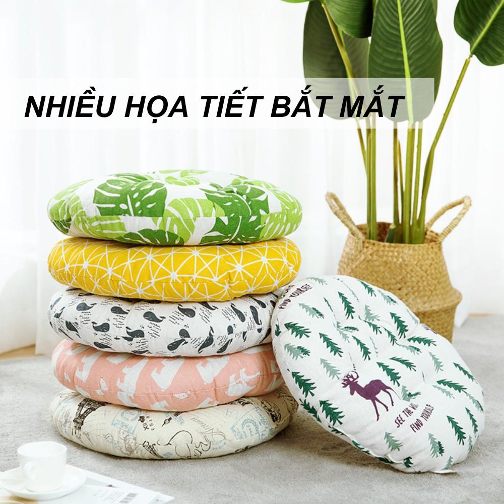Đệm ngồi bệt ,đệm ngồi bệt tròn ,đệm lót ghế xinh xắn với nhiều hình mâũ lựa chọn TIME HOME.