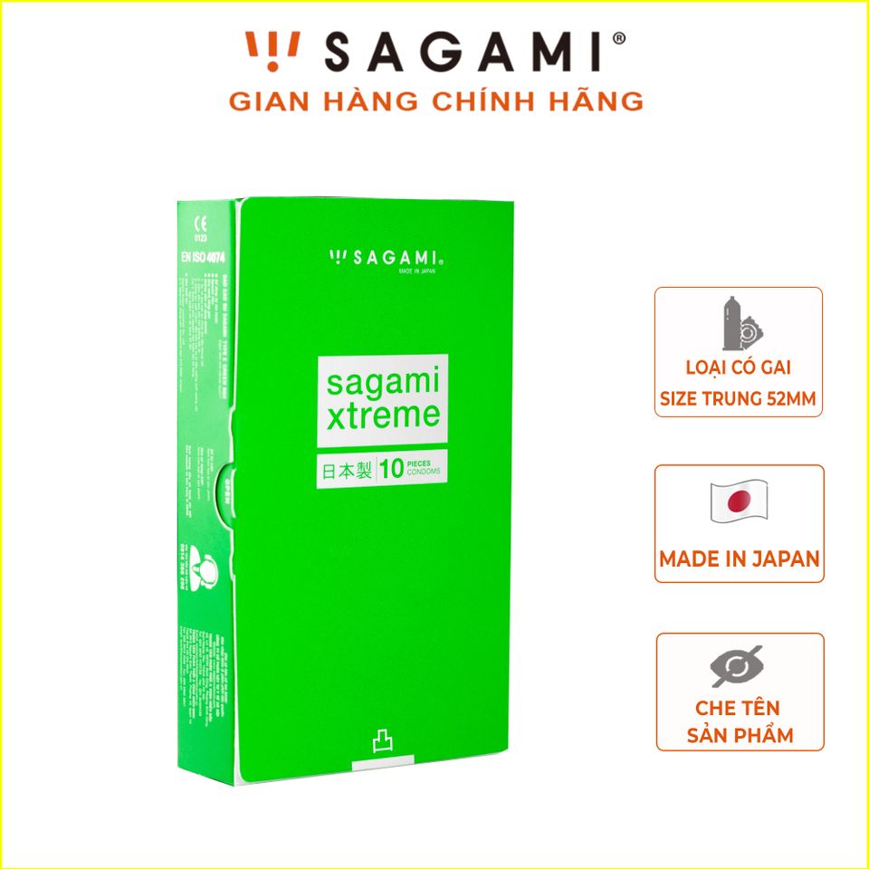 Combo 2 Hộp Sagami Xtreme Type E Green Hộp 10