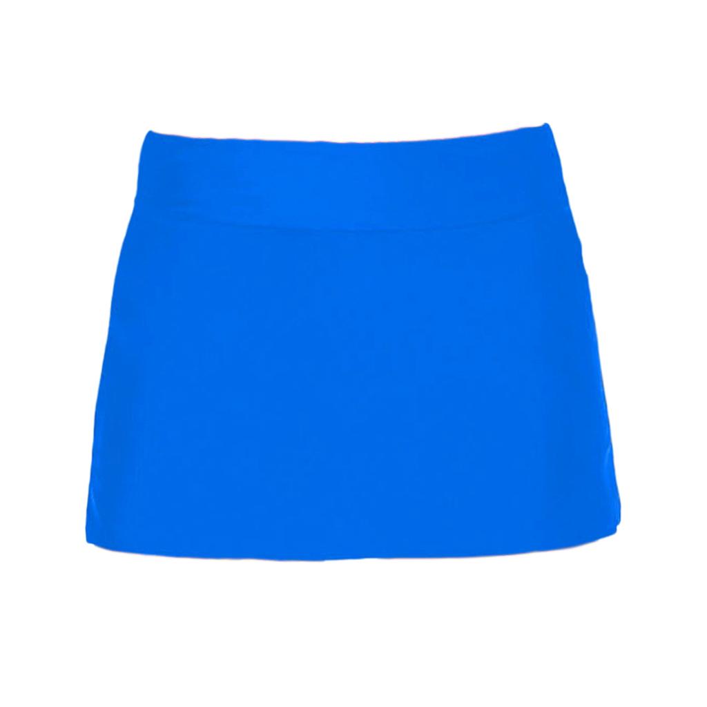Women's Solid Color Skirted Bikini Bottom Skort Swimsuit Bottom Beachwear Plus Size