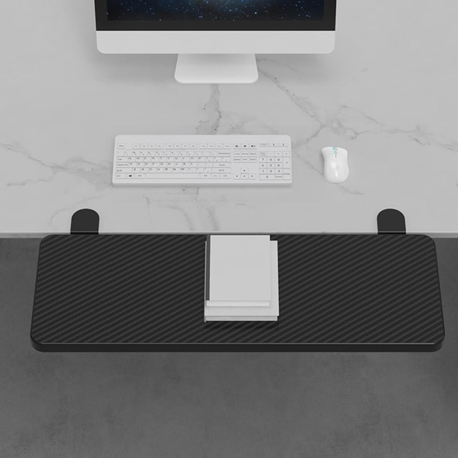 Wooden Ergonomic Desk Extender Foldable Table Mount Punch Free Wrist Rest Pad for Keyboard Computer Mouse Work Extension Platform Bracket