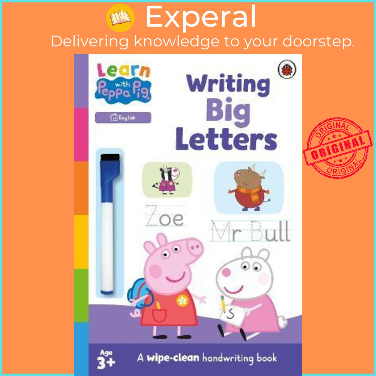 Sách - Learn with Peppa: Writing Big Letters : Wipe-Clean Activity Book by Peppa Pig
