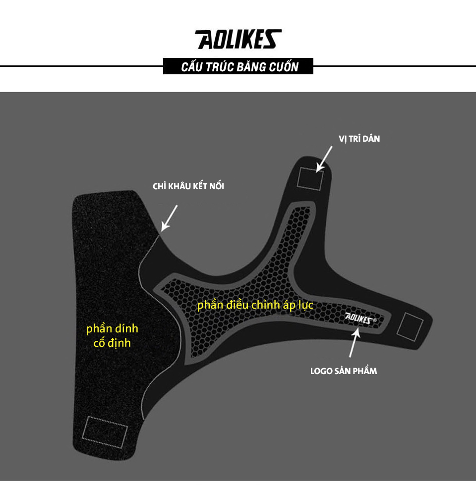 Đai Quấn Cổ Chân Bảo Vệ Mắt Cá Chân , Chống Lật Cổ Chân Cao Cấp AOLIKES TC-7130