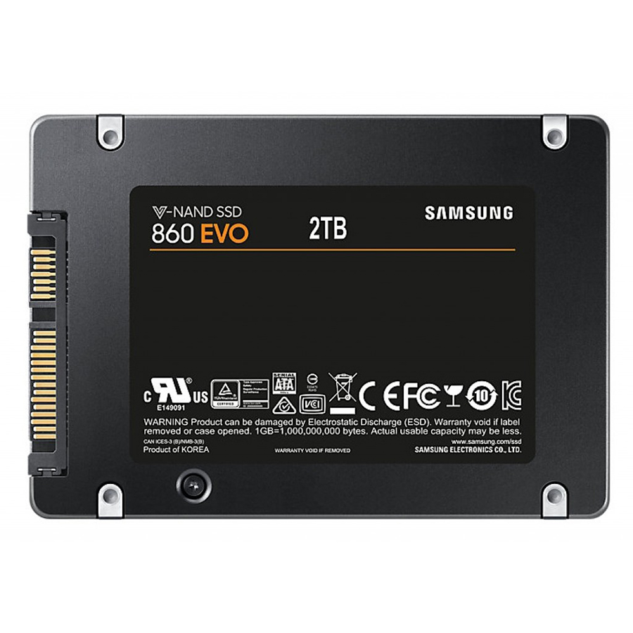 Ổ Cứng SSD Samsung 860 Evo MZ-76E2T0BW 2TB Sata III 2.5 inch - Hàng Nhập Khẩu