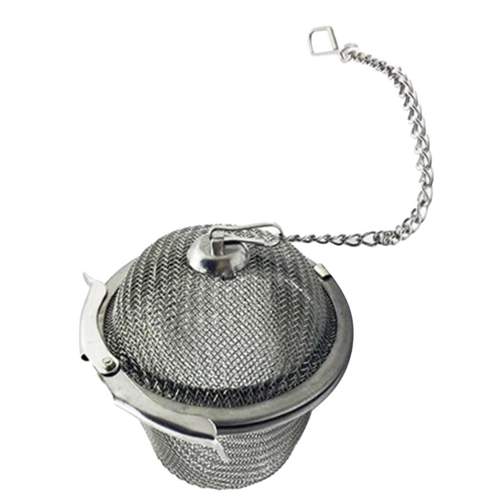Stainless Steel Tea Infuser Filter Strainer Barrel Shape - Silver