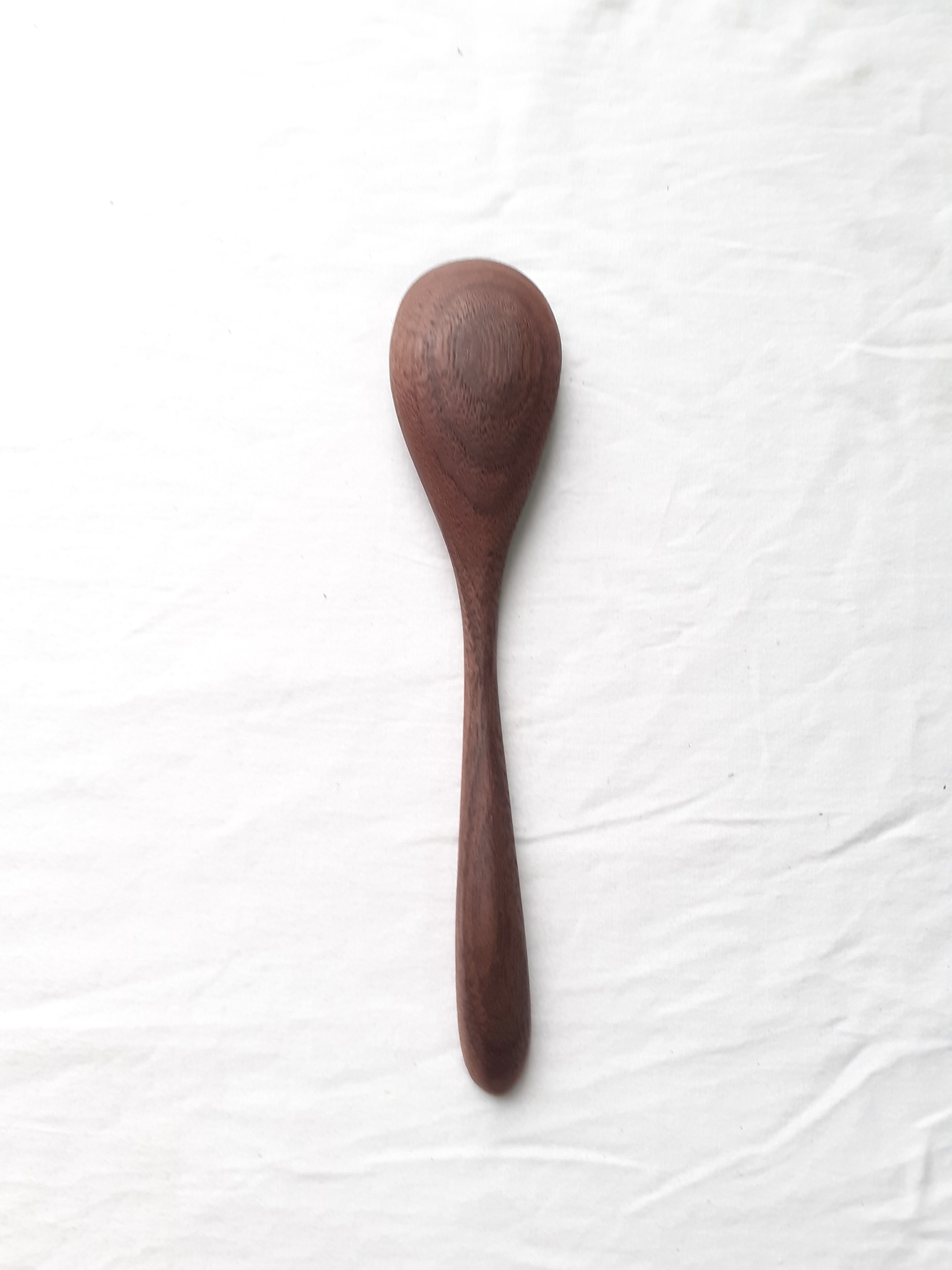Bộ 6 thìa, muỗng ăn cơm gỗ ÓC CHÓ cao cấp 18 cm x 3.7 cm