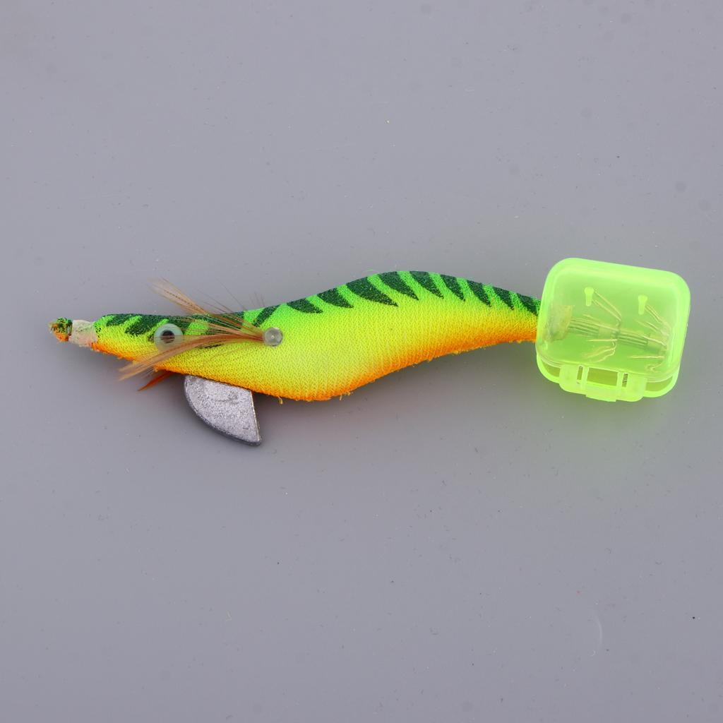 3.0# Squid Jigs Luminous Fishing Artificial Baits Color A