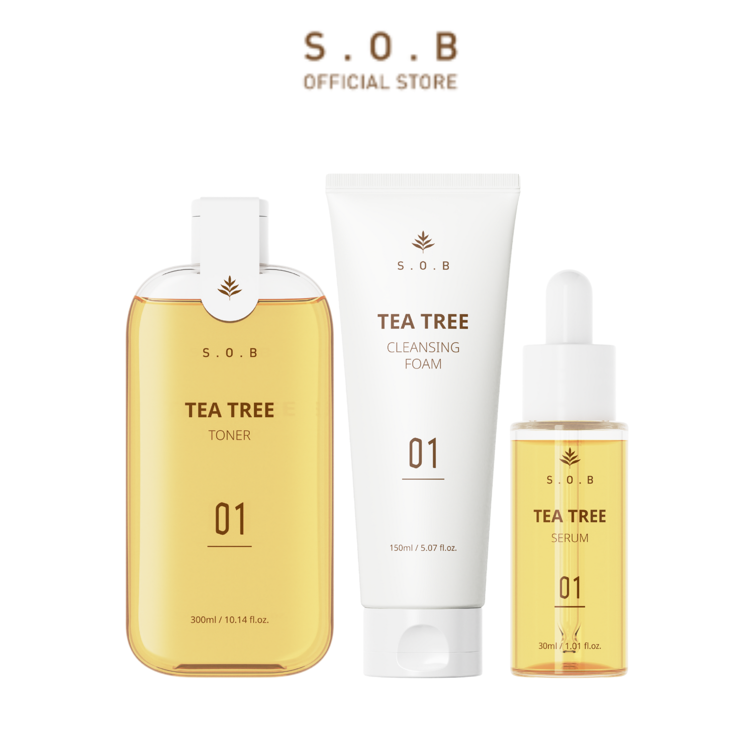 Combo 3 Sữa rửa mặt- Toner- Tinh chất giảm mụn ngừa thâm S.O.B