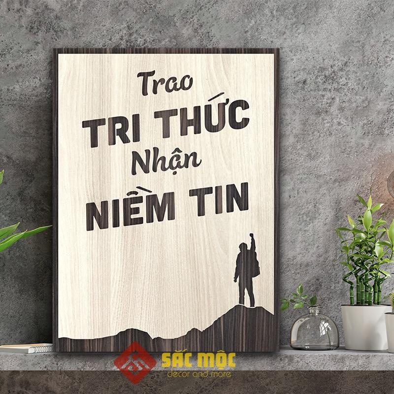 Tranh tạo động lực - Trao Tri Thức Nhận Niềm Tin