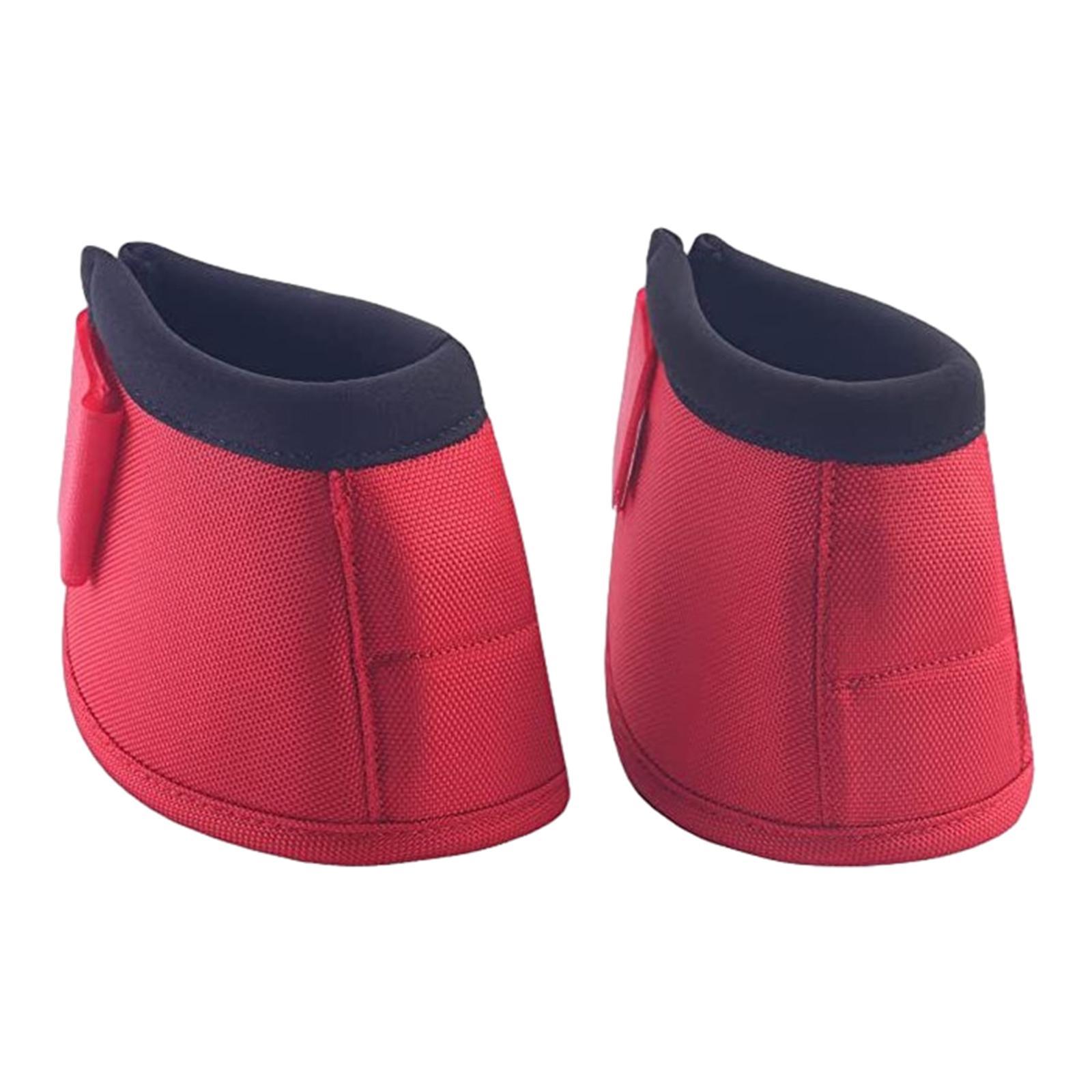 Horse Bell Boots Lightweight Pair Portable Equestrian Equipment