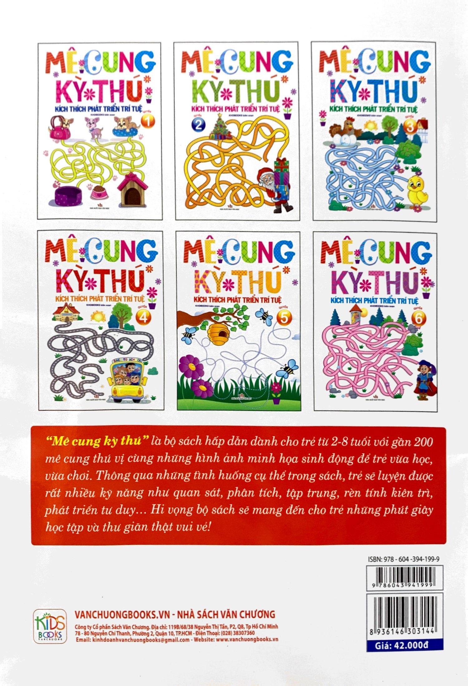 Mê Cung Kỳ Thú - Kích Thích Phát Triển Trí Tuệ - Quyển 5 (Từ 2-8 Tuổi)
