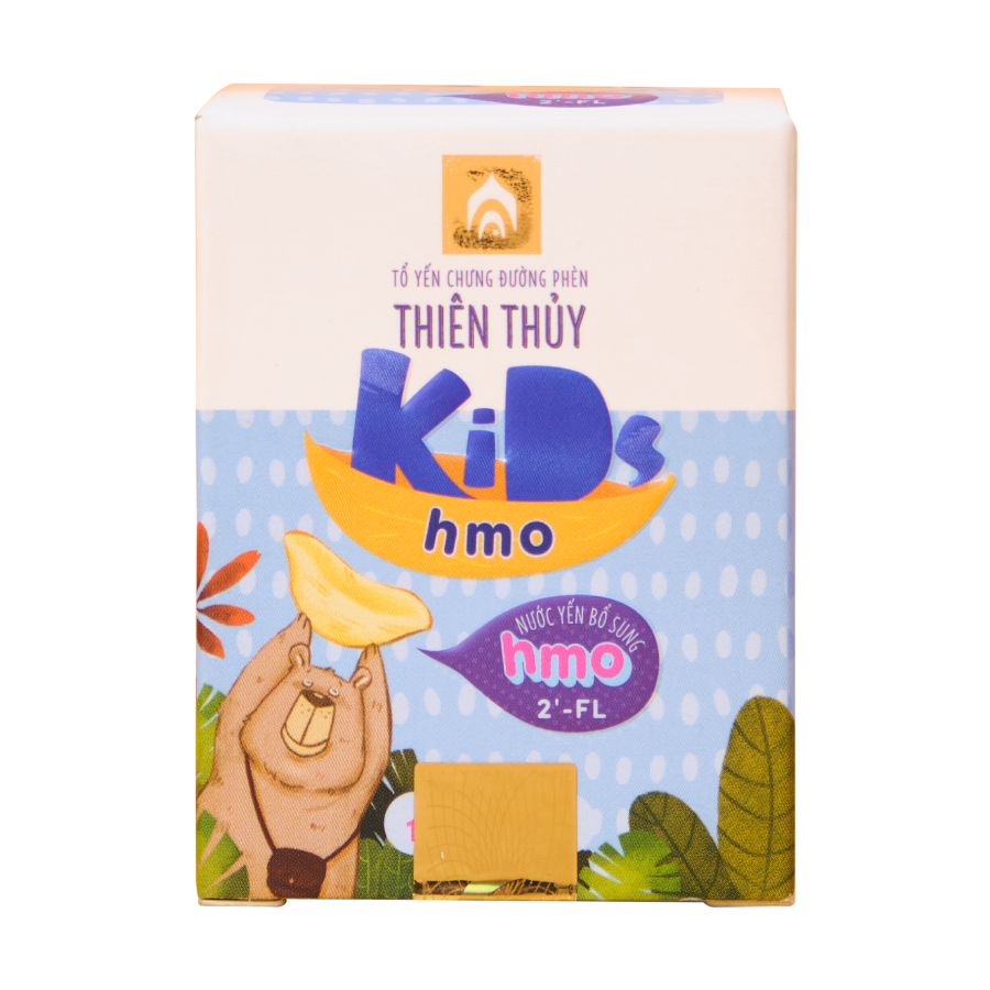 Nước Yến Sào Thiên Thủy Kids Hmo - Nhà Yến Nha Trang - Hộp 1 Lọ - Yến Kids - Tổ yến chưng sẵn dành cho trẻ em - Hàng Chính Hãng