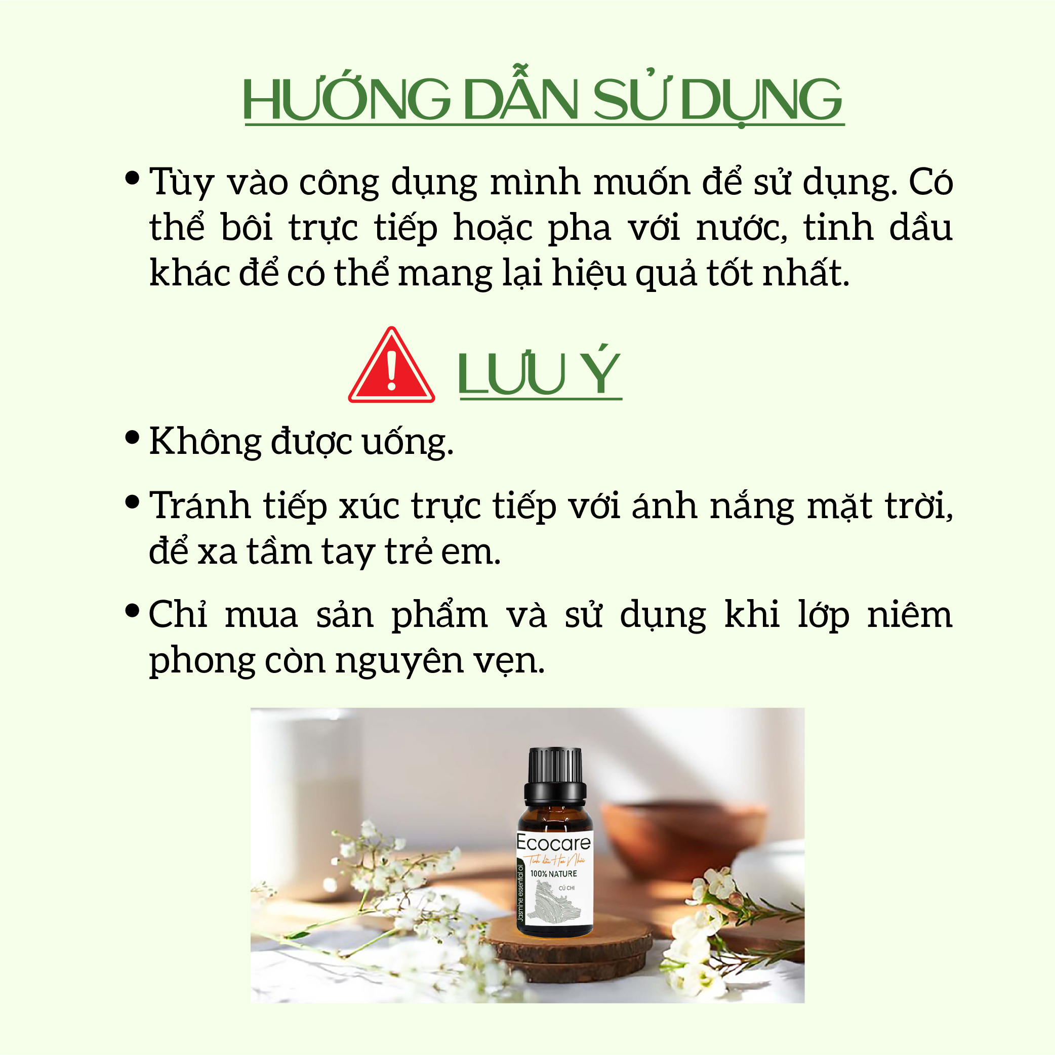 Tinh dầu Hoa Nhài nguyên chất 10ml