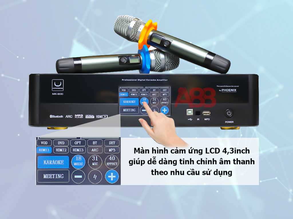 Vang số liền công suất Listensound MK 900 - Hàng chính hãng