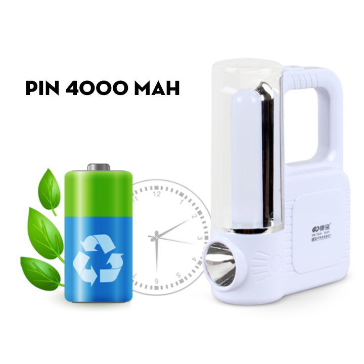 Đèn pin Led tích điện siêu sáng cầm tay có thể mang đi du lịch dã ngoại dung lượng tin 1800mAh ( Màu ngẫu nhiên )