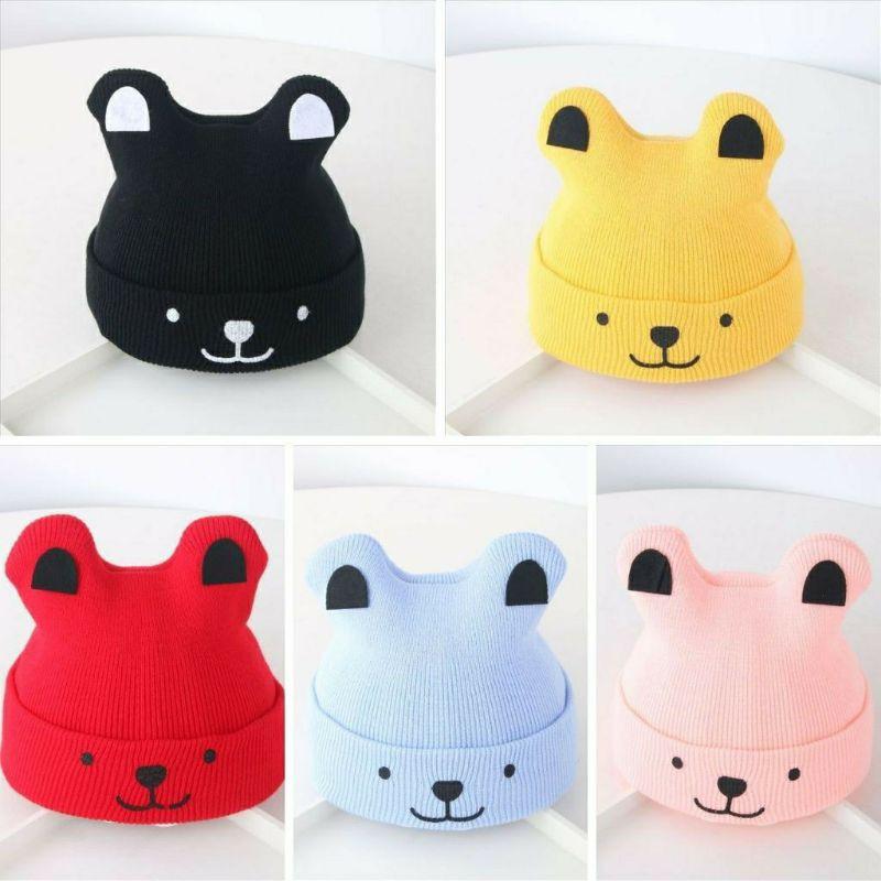 Mũ len mèo milk nhiều mẫu cho bé trai bé gái 0-24m