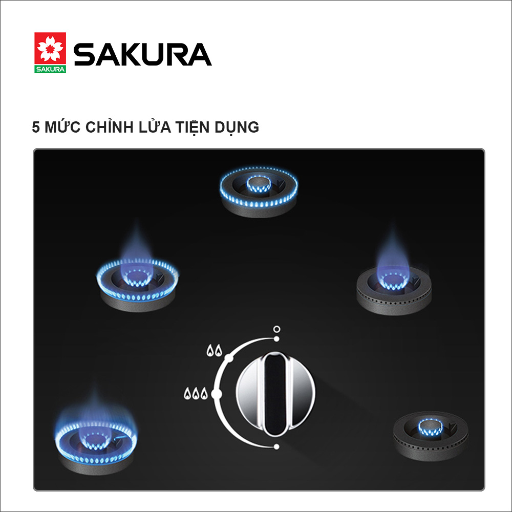 BẾP GAS ÂM SAKURA SG-2532GB - Hàng chính hãng