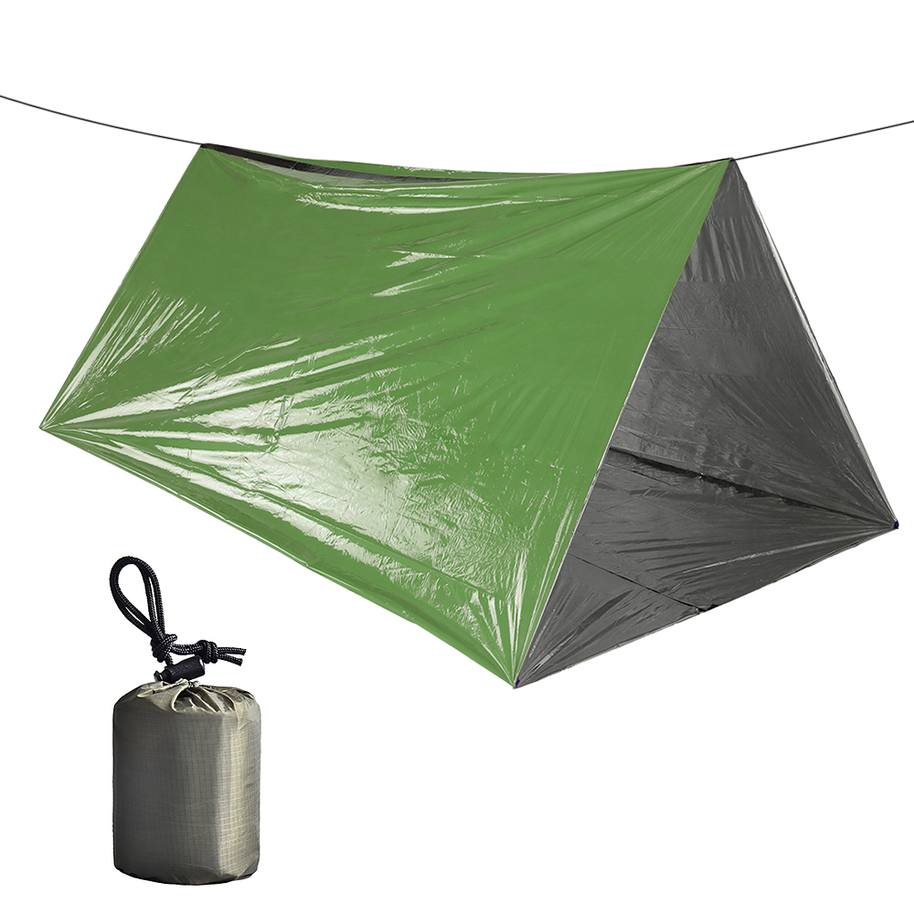 Túi Ngủ Khẩn Cấp Nhẹ Di Động Có Với Túi Dây Rút Cắm Trại Ngoài Trời Đi Bộ Đường Dài Du Lịch Sinh Tồn