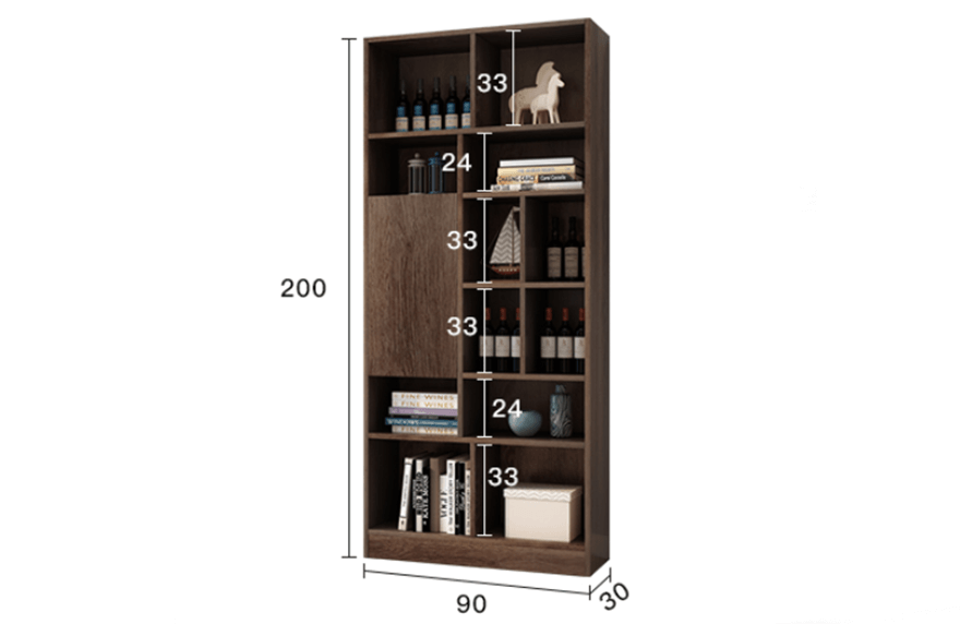 Giá sách gỗ công nghiệp hiện đại