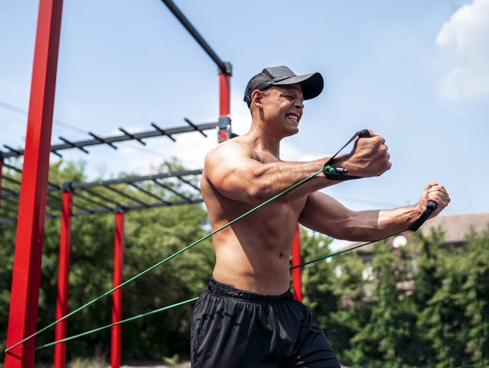 Dây Kháng Lực Đàn Hồi Resistance Band Có Tay Cầm