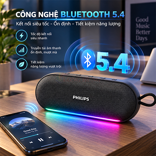 Loa Bluetooth Philips TAS2250 - Hàng chính hãng