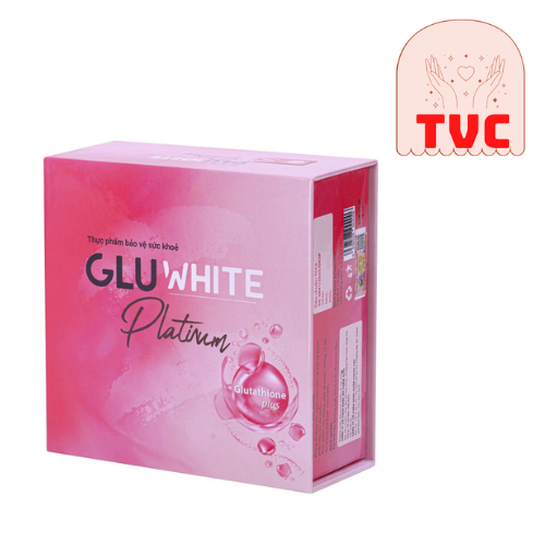 Viên Sủi Trắng Da Gluwhite Platium Giúp Da Trắng Hồng Rạng Rỡ