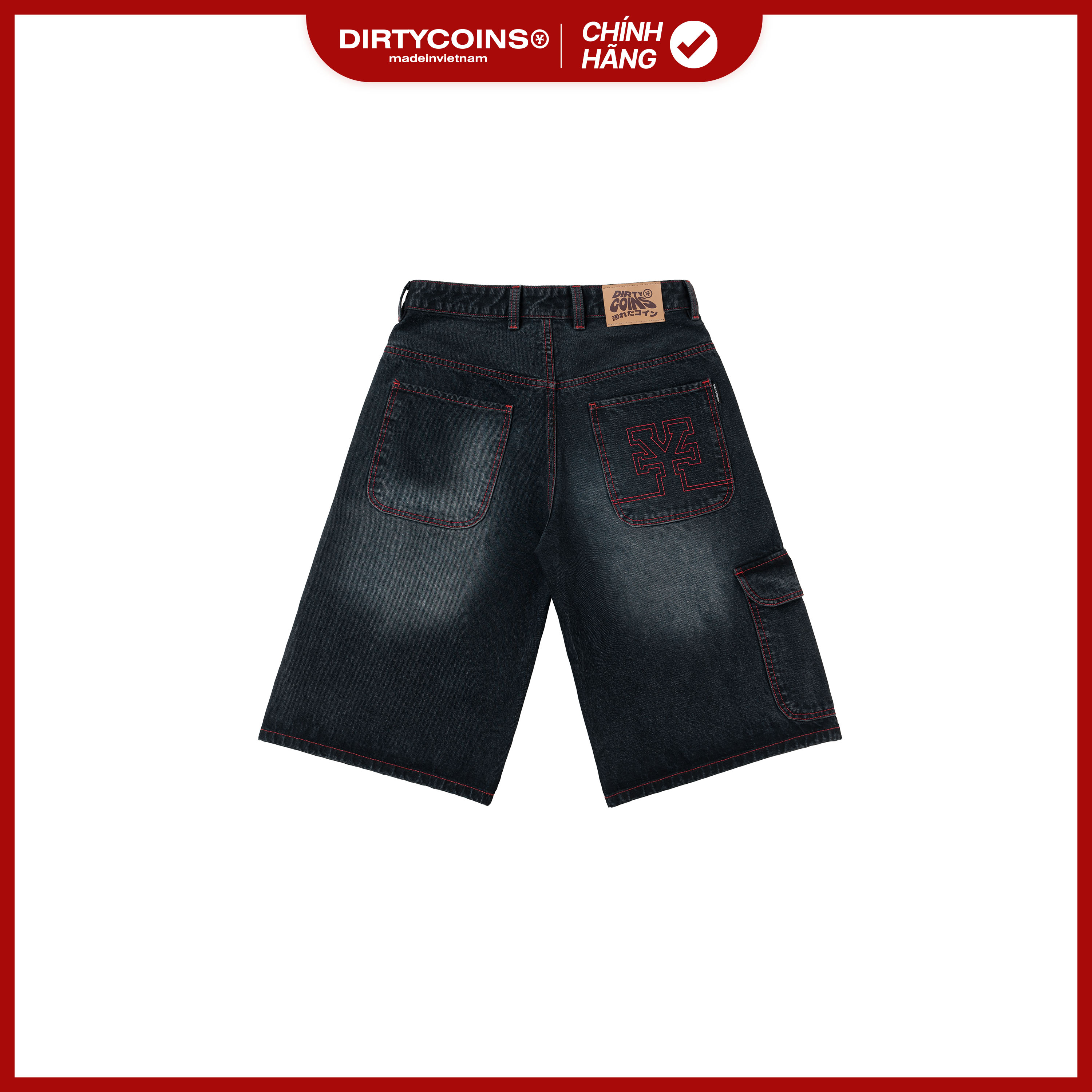 Quần DirtyCoins Denim Baggy Embroidery Logo