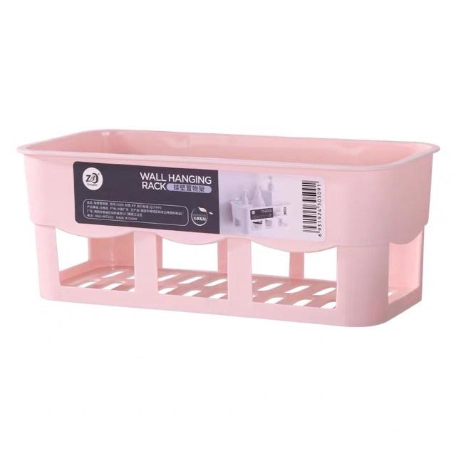 Kệ Nhựa Treo Tường Nhà Tắm K53, Nhà Bếp Dính Tường Chịu Lực Chắc Chắn Nhựa Chịu Lực