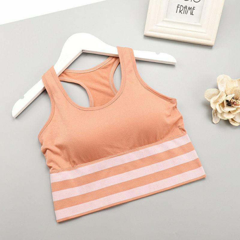 Áo bra tập gym 3 sọc có đệm ngực