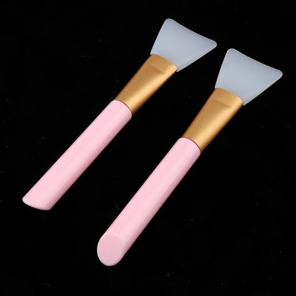 2x Silicone Face Mask Brushes Hairless Tools Pink