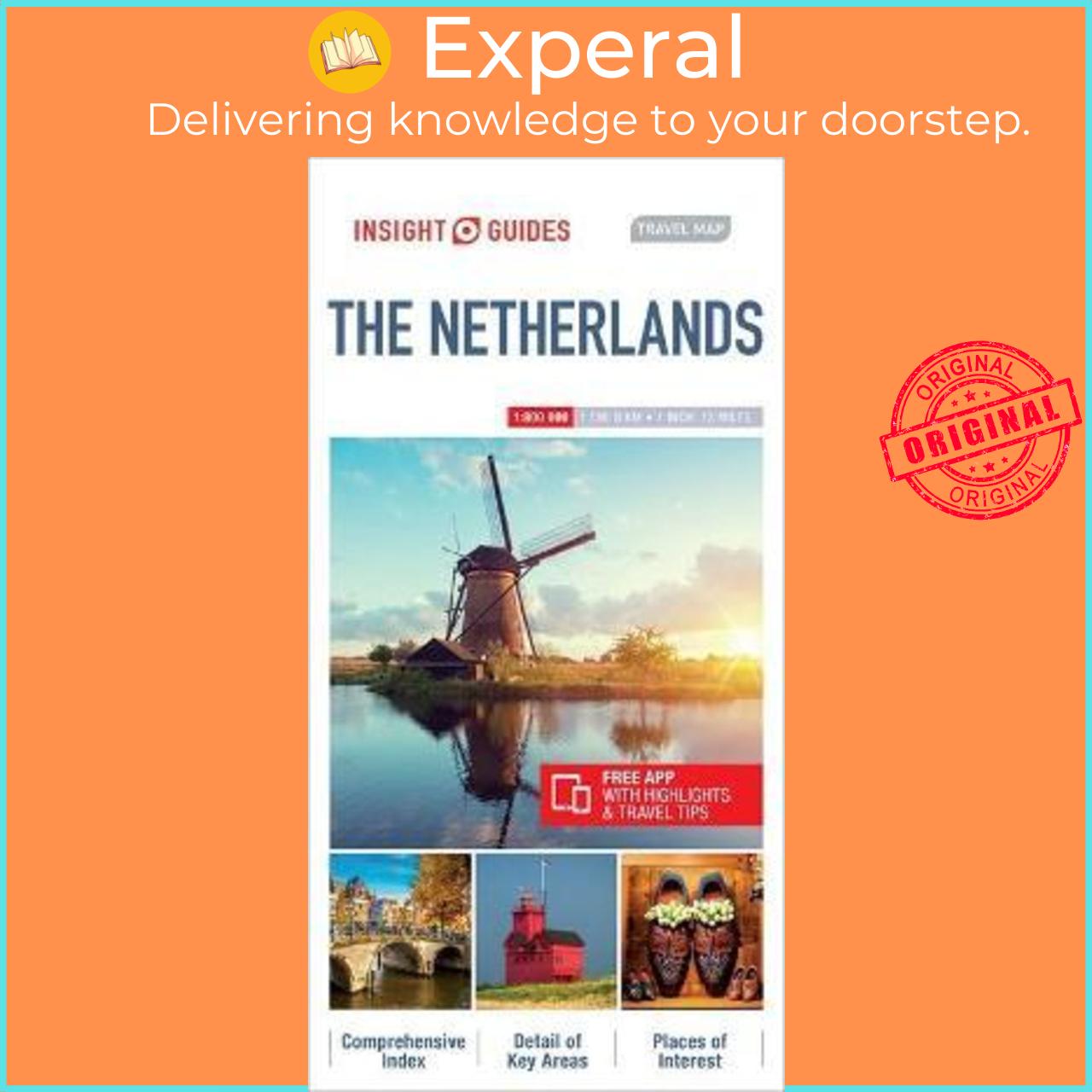 Sách - Insight Guides Travel Map Netherlands by Insight Guides