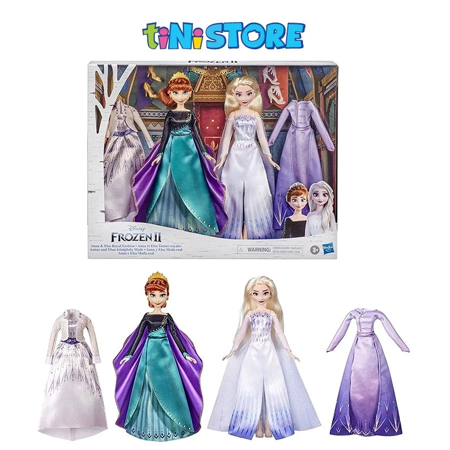 Bộ đồ chơi búp bê thời trang hoàng gia Anna &amp; Elsa Frozen 2